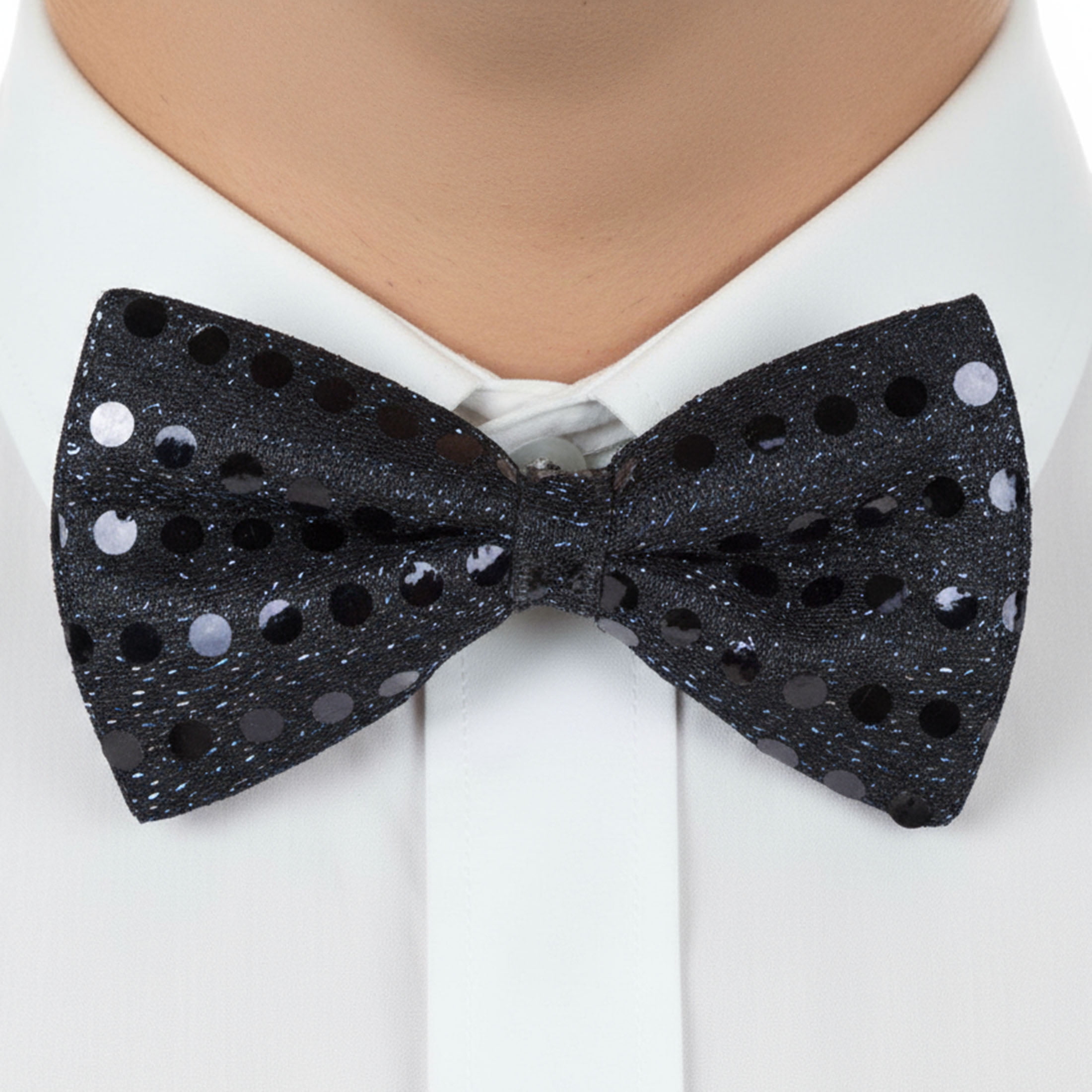 Nœuds papillons du Nouvel An noirs et argentés, 2 pièces, décorations festives, une façon originale de célébrer avec style, adulte