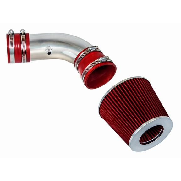 Rtunes Racing Short Ram Air Intake Kit Filter Combo RED Compatible For 04-07 Pontiac Grand Prix V8 5.3L