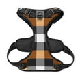 thumbnail image 5 of Lsque Orange Plaid Dog Harness, No-Pull Pet Harness with 2 Leash Clips, Adjustable Soft Padded Dog Vest with Easy Control Handle for Large Dogs-Medium, 5 of 9