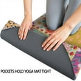 thumbnail image 3 of Pioneer Flower Floral Print Pattern Hot Yoga Mat Towel Non Slip for Hot Yoga - Quick-Drying Yoga Mat Cover with 4 Corner Pockets with Travel Bag - Hot Yoga Towel Non Slip 70"x26", 3 of 6