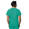 thumbnail image 3 of Adar Universal Unisex Scrub Set - Unisex V-Neck Scrub Top & Tapered Drawstring Scrub Pants - 907 - Surgical Green - S, 3 of 7