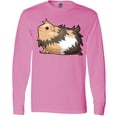thumbnail image 3 of Inktastic Cute Long Haired Guinea Pig Long Sleeve T-Shirt, 3 of 5