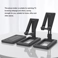 thumbnail image 4 of Phone Holder Retractable Desktop Tablet Bracket Plastic Tablet Bracket Non-slip Mobile Stand for Home Office, Black, 4 of 7