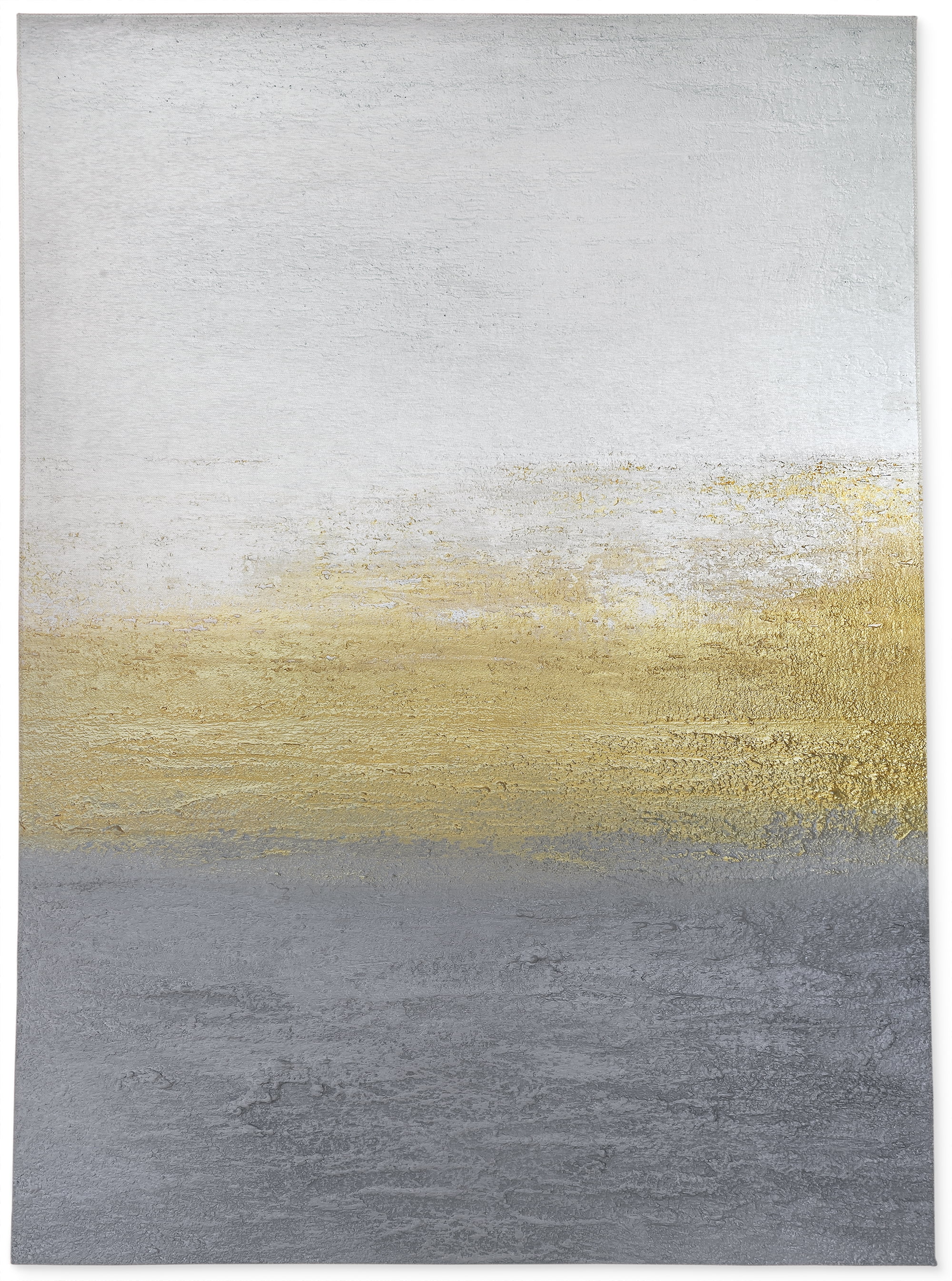 Gray and Gold Area Rug by Kavka Designs