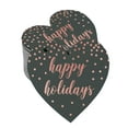 thumbnail image 1 of Inkdotpot Étiquette en Papier Rose Doré Véritable Joyeuses Fêtes 100 Pcs, 1 of 6
