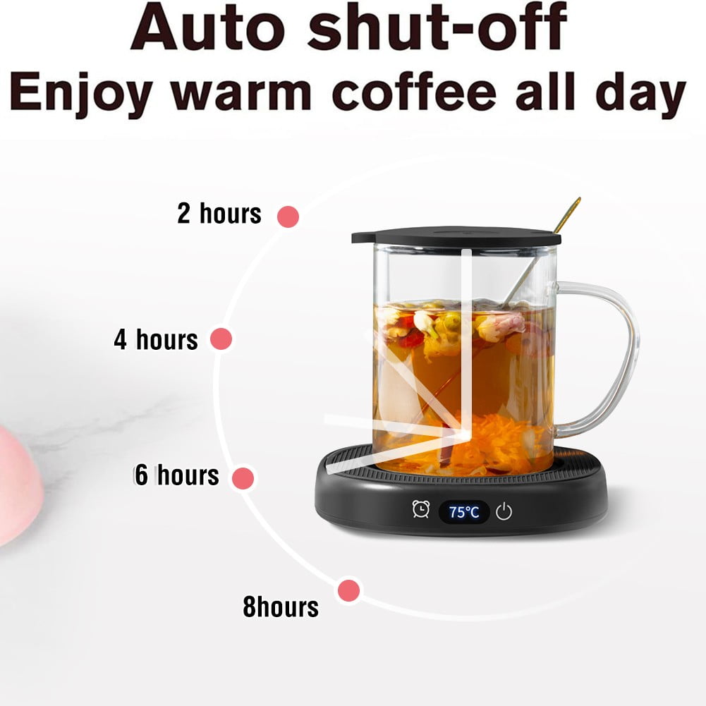 Kin Coffee Mug Warmer for Desk - Smart Coffee Cup Warmer for Desk Auto Shut Off Enabled - Multi-Use Tea Warmer, Electric Candle Warmer & Coffee