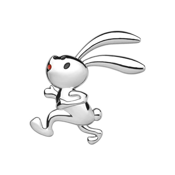 Ysmzzmsy 1 PCS 3D Rabbit Metal Car Emblem Sticker, 2.36 x 2.56 inches, Adhesive Decoration for Cars, Motorcycles