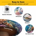 thumbnail image 3 of Elastic Fitted Round Tablecloth, Funny Diving Pig Waterproof Stretch Table Cover for 55"-60" Tables, Ocean Sea Coastal Coral Fish Marine Life Washable Outdoor Tablecloths for Patio, Picnic, Camping, 3 of 9