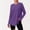 *Purple, variant on ClodeEU Women's Crew Neck Long Sleeve Top with Thumb Holes,Loose Curved Hem Solid Athletic Casual Shirt Black,Women's Plus L