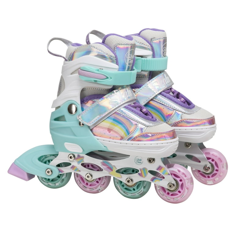 Sulifeel Rainbow Quad Rollerblade Inline Skates for Big Kids