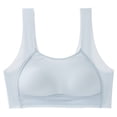 thumbnail image 3 of JCCXIN Big Girls Training Bras Padded Wireless Junior Sports Bras Soft Seamless Cami Elastic Wide Strap School Everyday Comfort Breathable Bralette,Light Blue,14-15 Years, 3 of 4
