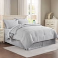 thumbnail image 2 of SUTENGDA 8 Piece Bed In A Bag  Cationic Dyeing Cozy Comforter Bedding Set (Queen  Khaki), 2 of 6