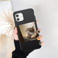 thumbnail image 1 of Para iPhone 11 12 13 14Pro Max Cute Funny Animal Pattern Black Phone Case XR 12 13 Mini XS Max X 7 8 Plus Soft Cartoon Back Cover Tan Jianjun unisex, 1 of 2