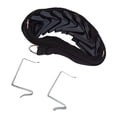 thumbnail image 4 of GUOOL 8-Hook Over Door Hanger Handbag Clothes Coat Hat Organizer Rack Holder Black, 4 of 9