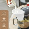 thumbnail image 6 of 2Pcs Silicone Flour Funnel for Artisan KSM150 and 4.5–5 Qt Tilt Head Stand Mixer Powder Funnel Dishwasher Safe for Kitchen Baking, 6 of 9