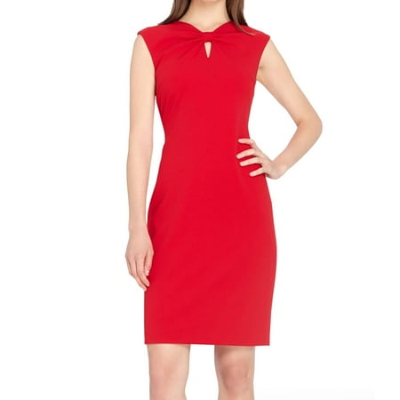 Red sheath dress petite clothing women