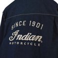 thumbnail image 4 of Indian Motorcycle Men's Heritage Denim Shirt, Navy | 2833414, 4 of 10