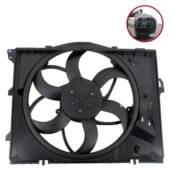 3Pin Cooling Fan Assembly Brushless Motor 400W Fits BMW E90 2006-2013 17117590699