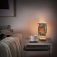 thumbnail image 6 of Maple Leaves Geometric Patterns Autumn Table Lamp with USB Port LED Warm Light Lamp Night Light Home Decor, 6 of 7