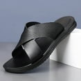 thumbnail image 5 of Handshe Men's Fashion Casual Open-Toe Sandals – Soft Sole Breathable Slip-On with Trendy Design for Summer Beach Outdoor Slides,Plus Size, 5 of 7