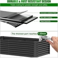 thumbnail image 4 of Raised Garden Bed ××ft Large Outdoor Metal Planter Box Gal Soil Capacity Galvanized Raised Garden Bed Kit for Flower Plants Fruits Vegetable Herbs, 4 of 8