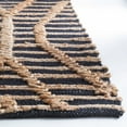 thumbnail image 4 of SAFAVIEH Natural Fiber Leland Geometric Area Rug, Black/Natural, 6' x 6' Square, 4 of 9
