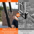 thumbnail image 5 of Ktaxon Portable Basketball Hoop Outdoor with Rebound Plate, 5.25-10FT Adjustable Height, 44inch PC Backboard, Orange, 5 of 10