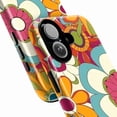 thumbnail image 2 of Retro Flower Power Phone Case, Colorful 70s Hippie Floral Design Protective Cover for iPhone 16 15 14 13 12 11 Plus Pro Max Mini, Vintage Groovy Aesthetic, 2 of 6