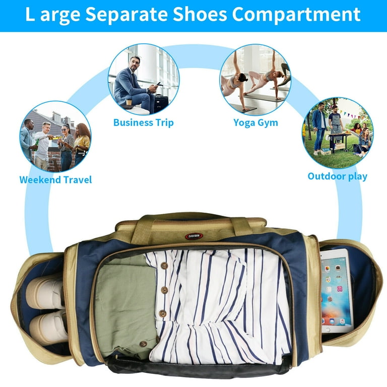 ホットセール - アートトラベルシューズ Bag, Gym Sports Waterproof Lightweight, Luggage Large GymBags