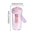 thumbnail image 3 of Z-294 Purple Portable Plastic Cup Tea Water Separation Double Lid For Hot Cold Drinks Leak Proof Design High Quality Durable Material Summer Use #5iV5s, 3 of 6