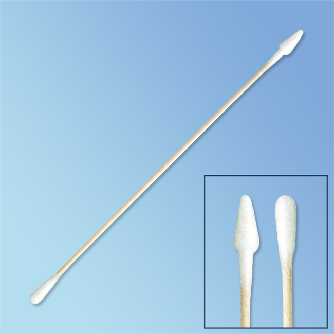 Puritan DoubleEnded Cotton Swab, Tapered & Regular Tip, 6" Wood Shaft