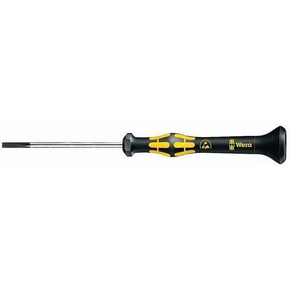 Wera ESD-Safe Precision Slotted Screwdriver 3/64 in Round 05030100001