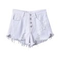 thumbnail image 4 of JJHGVB Denim Jean Shorts Summer Half Jeans Pants Athletic Denim Shorts Denim Shorts Simple All-Match Jeans Denim Shorts with Pocket Jean Shorts Shorts with Pocket Straight Leg Jean White 5XL, 4 of 4