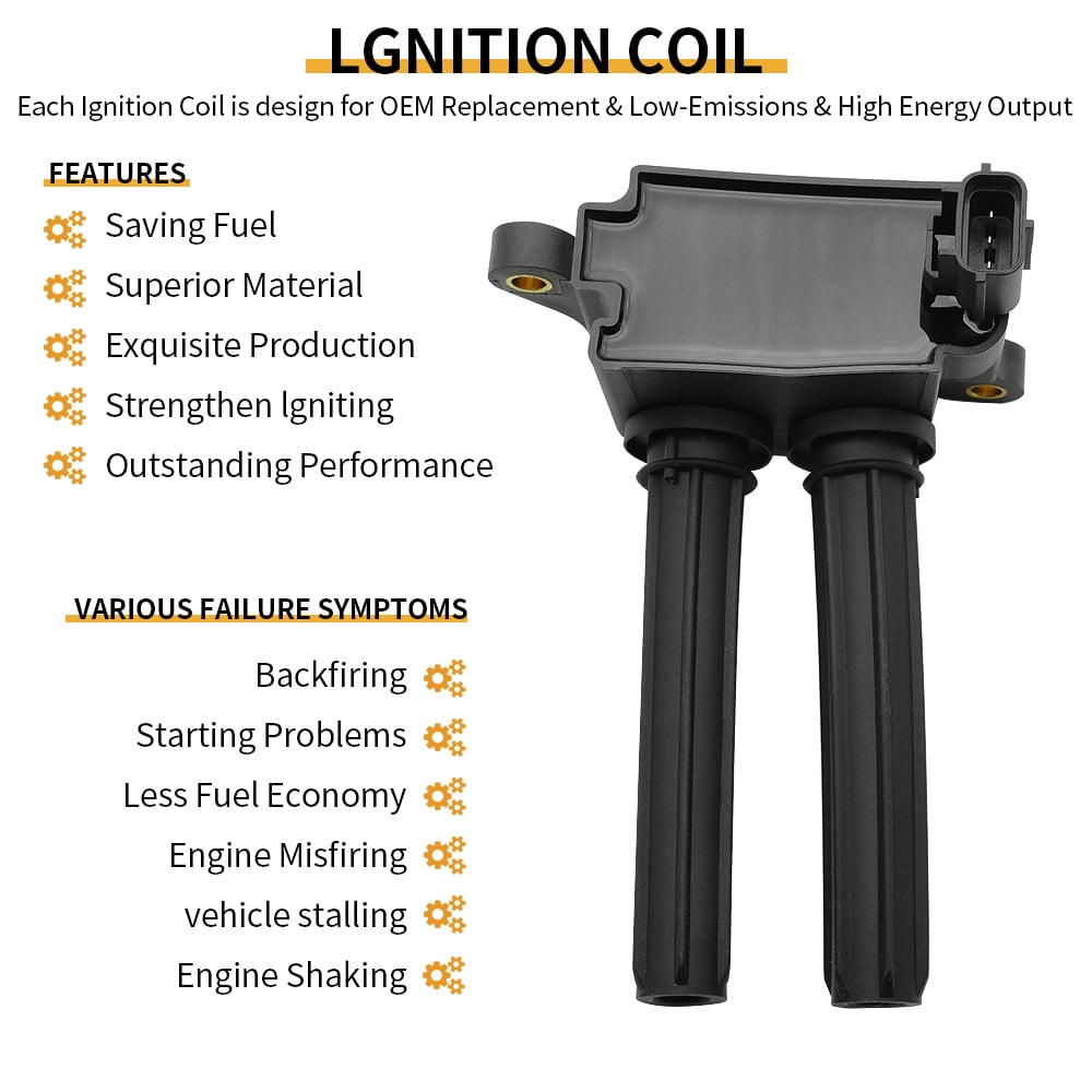 8x Ignition Coil & 16x Iridium Spark Plugs for Dodge Charger RAM 1500 5.7L 6.1L 6.4L V8 UF504 UF504 56029129AA 56029129AB 68060346AA