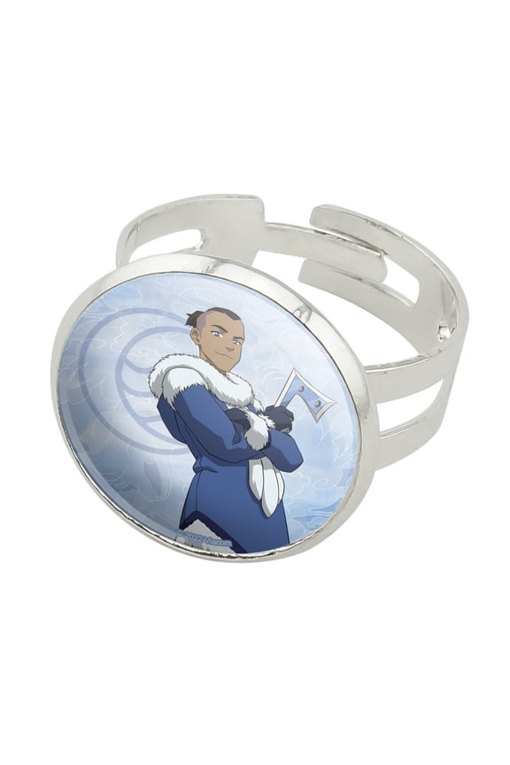 Avatar the Last Airbender Sokka Silver Plated Adjustable Novelty Ring