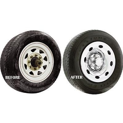 QUICKTRIM ABS CHROME WHEEL COVER 16IN 8 LUG W/OPEN MIDDLE