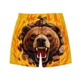 thumbnail image 5 of UVEASISHA Men's Swim Trunks Lightweight Quick Dry Drawstring Beach Shorts Loose Fit Comfortable Summer Casual Short Pants with Pockets Yellow M, 5 of 9