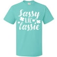 thumbnail image 3 of Inktastic Saint Patrick's Day Sassy Lil' Lassie with Shamrocks T-Shirt, 3 of 5
