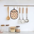 thumbnail image 5 of Pofeuu Cartoon Popcorn Print Silicone Pot Mat Mitten With Hanging Loop Heat Resistant Oven Mitts Non-Slip Bbq Baking Smoking Potholders, 5 of 7