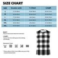 thumbnail image 6 of Bingfone White And Black Plaid Pattern Men's Tank Tops Workout Sleeveless Tee Shirts Running Beach Tanks for Men-XX-Large, 6 of 8