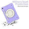 thumbnail image 2 of Dteck Rugged Case for 10.2-inch iPad 9th/ 8th/ 7th Generation with Shoulder Strap, Shockproof Case with Pencil Holder Rotating Handle Grip Stand Case for iPad 10.2" 2021/2020/2019,Purple, 2 of 8