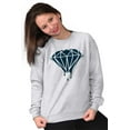 thumbnail image 3 of Diamond Dripping Fashionable Girly Sweatshirt for Men or Women Brisco Brands S, 3 of 6