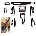 thumbnail image 4 of Interior Center Console Carbon Fiber Molding Sticker Decals For BMW 5 Series E60, 4 of 11