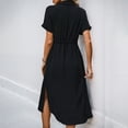 thumbnail image 5 of New summer shirt dress with pockets, simple solid color dress, 5 of 5