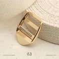 thumbnail image 3 of 1 Inch Metal Ladder Lock Tri-Glide Tension Lock Slide Buckle for Adjustable Backpack Strap 4pcs SC08 (Gold), 3 of 7