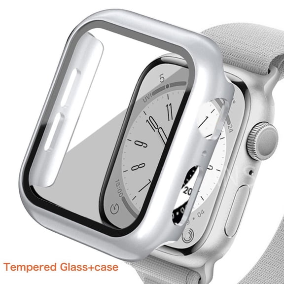 Glass cover For Apple Watch Case 44mm 40mm 45mm 41mm 42mm 38mm 44 mm Accessories Screen Protector iWatch series 6 5 4 3 se 7 8