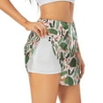 thumbnail image 3 of Lsque Armadillo Printed Women's Running Shorts with Liner Pockets,Elastic Quick Dry Workout Athletic Gym Yoga Shorts,Womens High Waist Shorts-Medium, 3 of 9