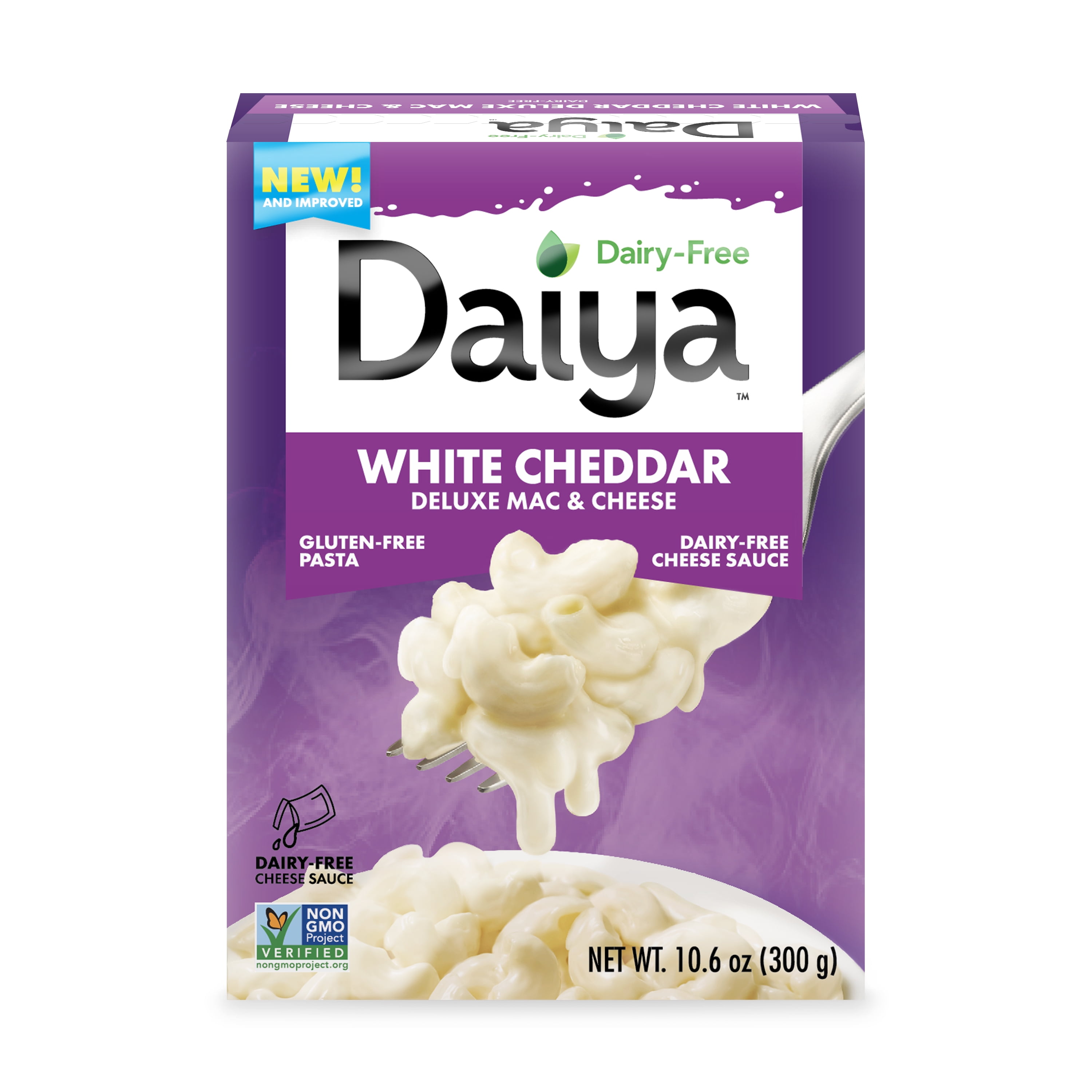 (3 pack) Daiya Dairy Free Gluten Free Deluxe White Cheddar Mac and Cheese, 10.6 oz (Shelf Stable)