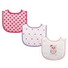 Luvable Friends Unisex Baby Cotton Drooler Bibs with Fiber Filling, Owl, One Size