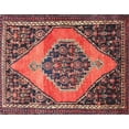 thumbnail image 1 of Ahgly Company Indoor Rectangle Traditional Orange Salmon Pink Medallion Area Rugs, 4' x 6', 1 of 6